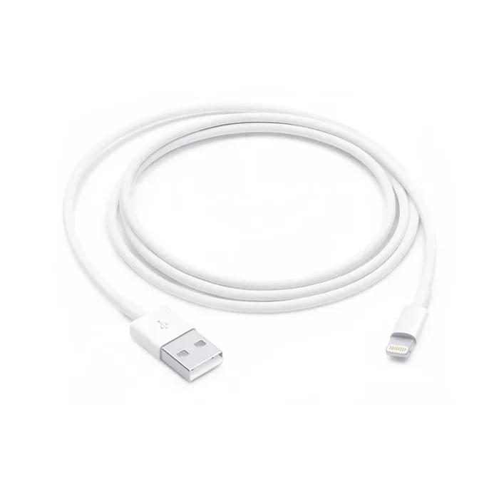 Apple Cable MUQW3ZM/A de conector Lightning a USB A (USB 2.0) para carga y sincronización, 1 metro, color Blanco