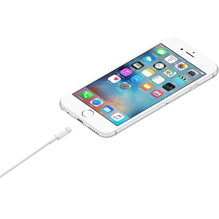 Apple Cable MUQW3ZM/A de conector Lightning a USB A (USB 2.0) para carga y sincronización, 1 metro, color Blanco
