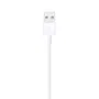 Apple Cable MUQW3ZM/A de conector Lightning a USB A (USB 2.0) para carga y sincronización, 1 metro, color Blanco