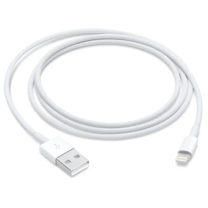 Apple Cable de conector Lightning a USB, 1 m, Blanco Apple Cable de conector Lightning a USB, 1 m, Blanco