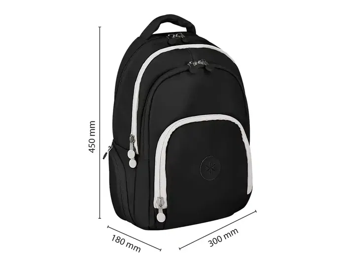 Antartik Mochila Fusion Flex Multibolsillo Impermeable 19L Negro 450x180x300 mm Antartik Mochila Fusion Flex Multibolsillo Impermeable 19L Negro 450x180x300 mm