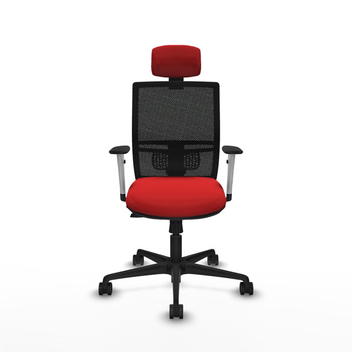PIQUERAS Y CRESPO Silla de oficina Yunquera con mecanismo Sincro/Traslack Rojo y Negro PIQUERAS Y CRESPO Silla de oficina Yunquera con mecanismo Sincro/Traslack Rojo y Negro