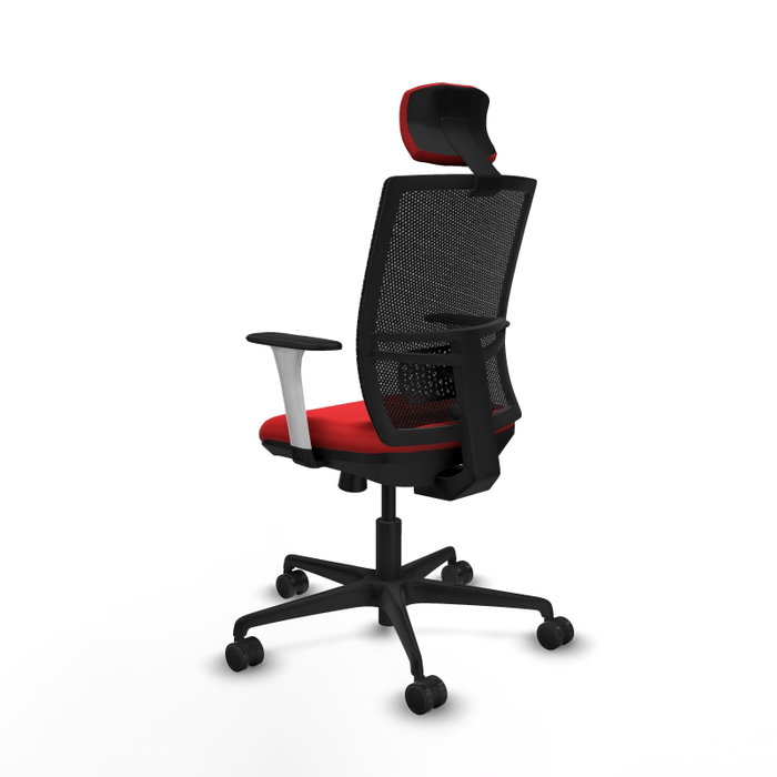 PIQUERAS Y CRESPO Silla de oficina Yunquera con mecanismo Sincro/Traslack Rojo y Negro PIQUERAS Y CRESPO Silla de oficina Yunquera con mecanismo Sincro/Traslack Rojo y Negro