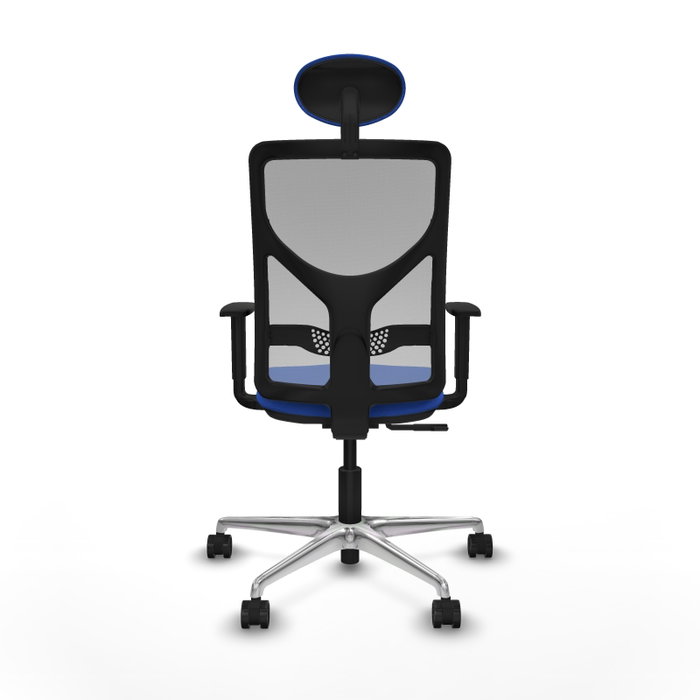 PIQUERAS Y CRESPO Silla de oficina Motilla con mecanismo Sincro, Azul y Gris