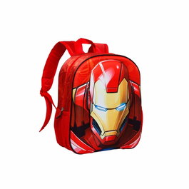 Marvel Iron Man Mochila Pequeña 3D Preescolar Stark Iron Man Multicolor 31 x 26 x 11cm