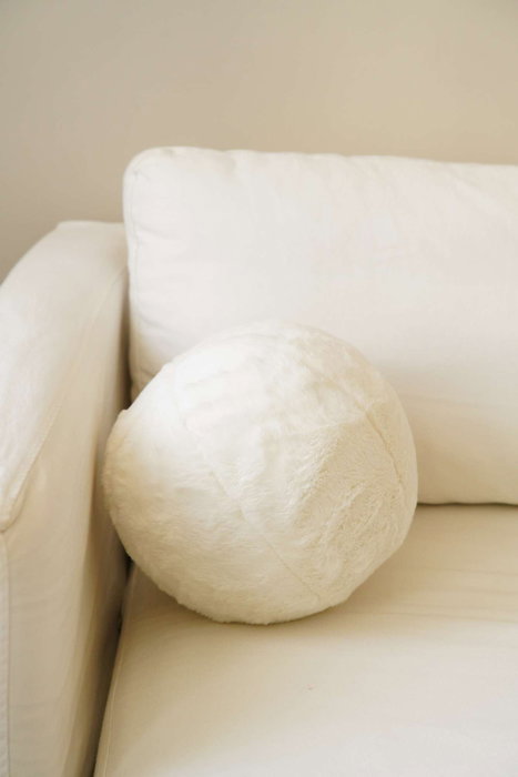 Aberto Design Cojín Top Cream, 75% Poliéster Reciclado, 25% Poliéster, Silicona, Lavable a Máquina, 25 x 25 cm