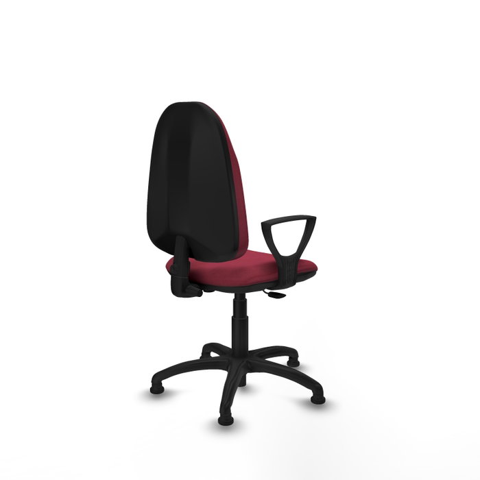 PIQUERAS Y CRESPO Silla de oficina Algarra Granate con mecanismos de contacto permanente PIQUERAS Y CRESPO Silla de oficina Algarra Granate con mecanismos de contacto permanente