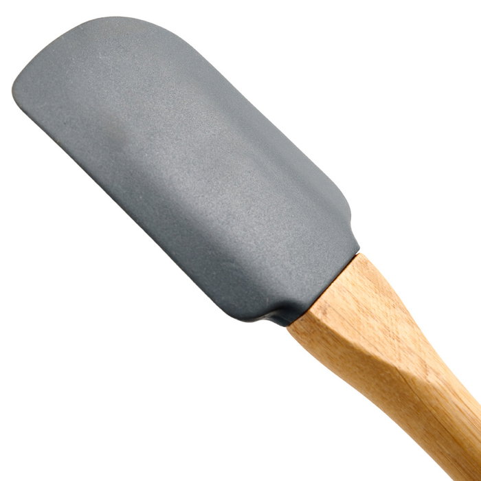 Day Espátula de Silicona Gris y Bambú, Altura 27.5 cm