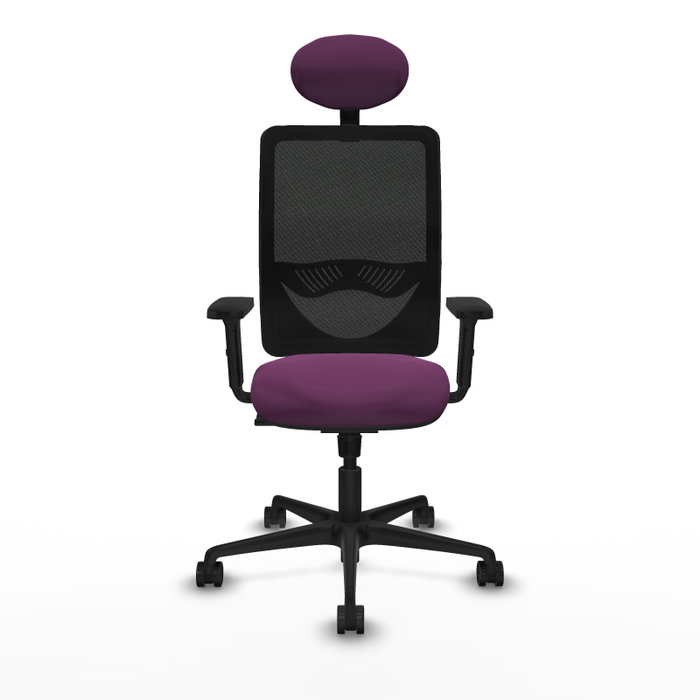 PIQUERAS Y CRESPO Silla de oficina Zulema con mecanismo Sincro, Morado y Negro PIQUERAS Y CRESPO Silla de oficina Zulema con mecanismo Sincro, Morado y Negro