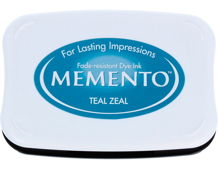 Tsukineko Almohadilla de tinta MEMENTO Verde azulado translúcido 95x65mm Tsukineko Almohadilla de tinta MEMENTO Verde azulado translúcido 95x65mm