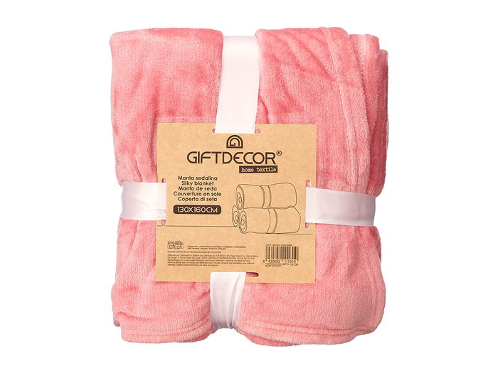 Giftdecor Manta Sedalina Rosa 180 x 220 cm (Set de 6)