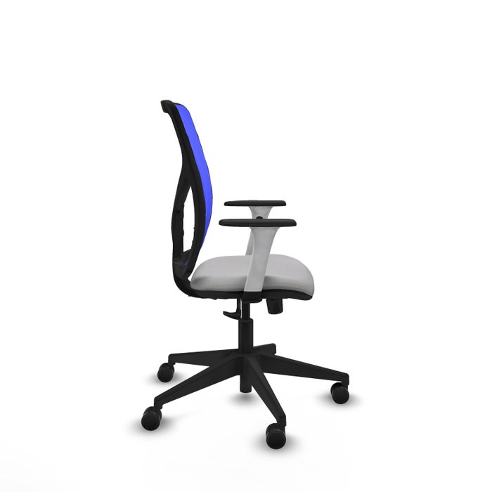 PIQUERAS Y CRESPO Silla de oficina Motilla con mecanismo Sincro, Gris claro y Azul PIQUERAS Y CRESPO Silla de oficina Motilla con mecanismo Sincro, Gris claro y Azul