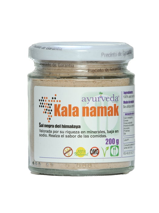 AYURVEDA AUTENTICO Kala Namak Sal Negra del Himalaya 200 g AYURVEDA AUTENTICO Kala Namak Sal Negra del Himalaya 200 g
