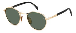 David Beckham DB-1116-S-RHL Gafas de sol Doradas con Cristal Verde