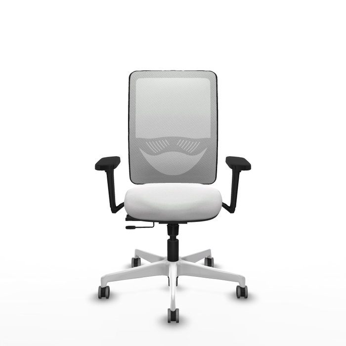 PIQUERAS Y CRESPO Silla de oficina Zulema Blanca con mecanismo Sincro/Traslack