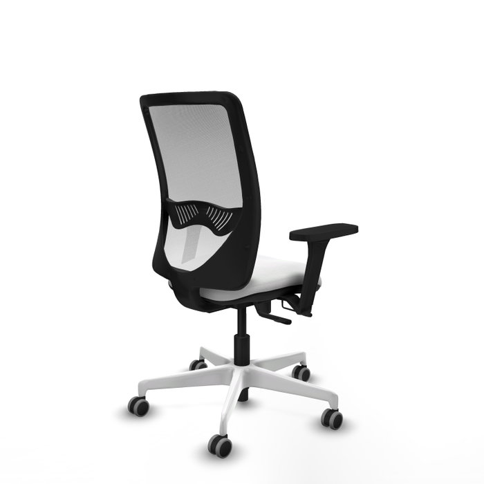 PIQUERAS Y CRESPO Silla de oficina Zulema Blanca con mecanismo Sincro/Traslack