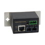 LevelOne Convertidor de Medios Fibra Óptica IEC-4001, 10/100TX a 100FX SC MM 2 km, Negro, para Ethernet Fast
