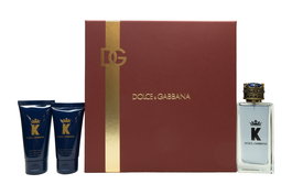 Dolce & Gabbana K Gift Set 100ml EDT + 50ml Aftershave Balm + 50ml Shower Gel