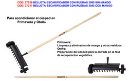 Bellota Escarificador con Ruedas 3080 con Mango