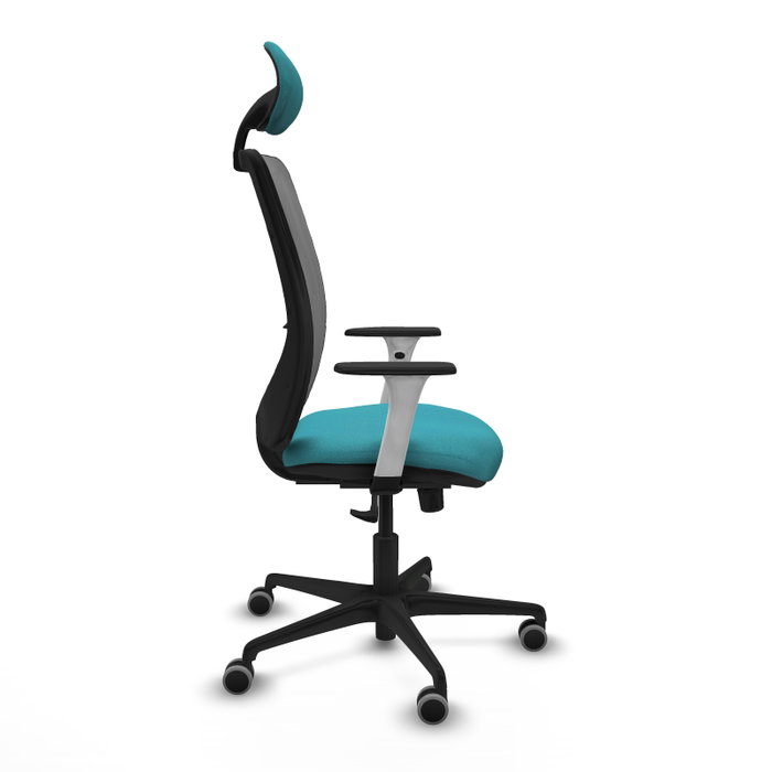 PIQUERAS Y CRESPO Silla de oficina Zulema con mecanismo Sincro, Turquesa y Gris PIQUERAS Y CRESPO Silla de oficina Zulema con mecanismo Sincro, Turquesa y Gris