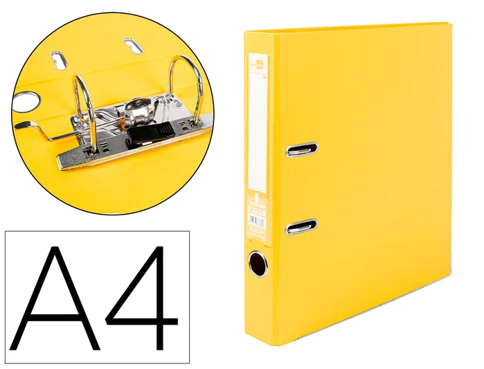 Liderpapel Archivador de Palanca A4 Amarillo 52mm Liderpapel Archivador de Palanca A4 Amarillo 52mm