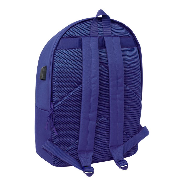 Safta Mochila Doble para Portátil 15,6 pulg. con USB Atlético de Madrid Teen Dark Blue