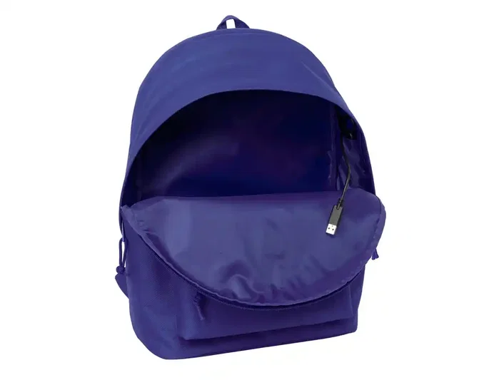 Safta Mochila Doble para Portátil 15,6 pulg. con USB Atlético de Madrid Teen Dark Blue