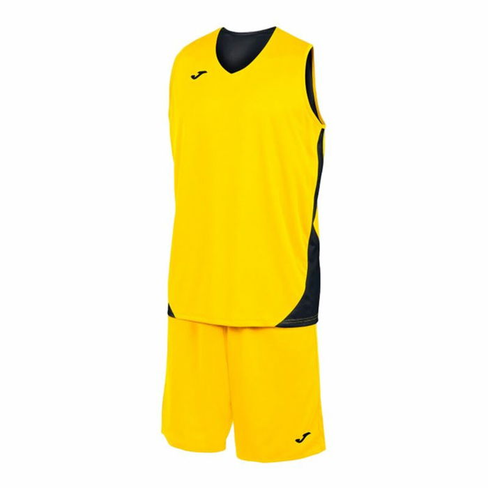 Conjunto Deportivo para Niños Joma Sport Kansas Amarillo Negro Multicolor 2 Piezas