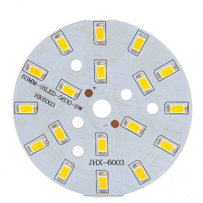 Módulo LED 9W 900Lm 6000K 18 LEDs Ø65mm Luz Fría Módulo LED 9W 900Lm 6000K 18 LEDs Ø65mm Luz Fría
