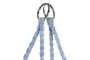 DKD Home Decor Silla Colgante Terraza Y Jardin Azul Celeste 63 x 128 x 80 cm Capacidad 100kg