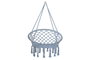 DKD Home Decor Silla Colgante Terraza Y Jardin Azul Celeste 63 x 128 x 80 cm Capacidad 100kg