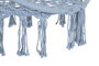 DKD Home Decor Silla Colgante Terraza Y Jardin Azul Celeste 63 x 128 x 80 cm Capacidad 100kg