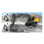 Jamara Volvo EC160E Excavadora R/C 2.4GHz 1:16 Radio Control Réplica del Modelo Real Volvo EC160E de 500 mm