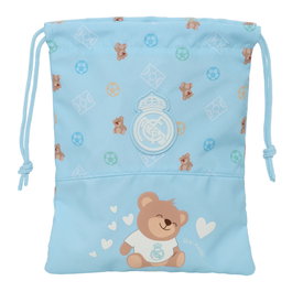 Safta Saquito Merienda Real Madrid Azul 25x20 cm