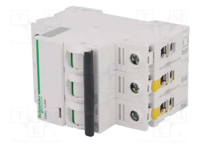 SCHNEIDER ELECTRIC Interruptor magnetotérmico iC60H 20A 3P Curva C