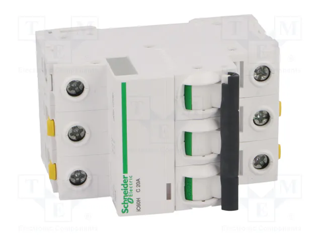 SCHNEIDER ELECTRIC Interruptor magnetotérmico iC60H 20A 3P Curva C