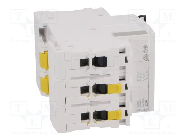 SCHNEIDER ELECTRIC Interruptor magnetotérmico iC60H 20A 3P Curva C