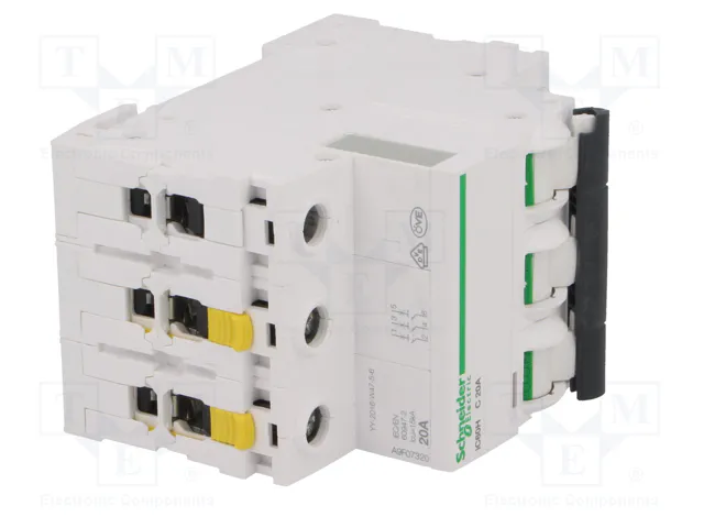 SCHNEIDER ELECTRIC Interruptor magnetotérmico iC60H 20A 3P Curva C