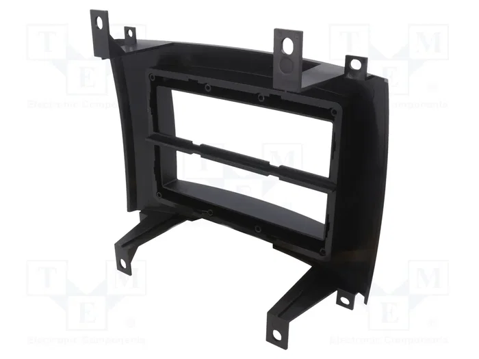 METRA Bastidor de montaje de radio para Cadillac, 1 DIN y 2 DIN, negro mate