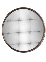 DKD Home Decor Espejo de Ventana Desgastado Plateado 80x80 cm