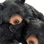 DKD Home Decor Figura de Osos en Resina, Surtido de 2 Piezas, Negro y Blanco