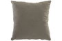 DKD Home Decor Pack de 2 Cojines de Algodón Gris 60x60 cm Lavado a la Piedra