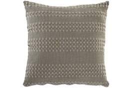 DKD Home Decor Pack de 2 Cojines de Algodón Gris 60x60 cm Lavado a la Piedra
