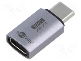 GOOBAY Adaptador USB 4.0 USB C a USB C Dorado