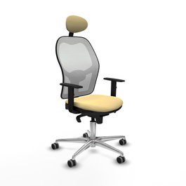PIQUERAS Y CRESPO Silla de oficina Jorquera Crema y Blanco