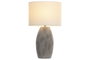 DKD Home Decor Lámpara de Sobremesa Cerámica y Algodón Beige