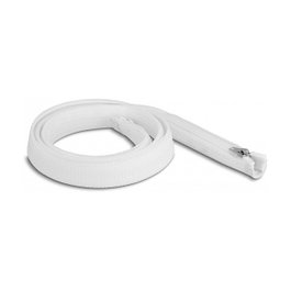 DeLOCK Manga trenzada con cierre de cremallera resistente al calor 1 m x 20 mm blanco