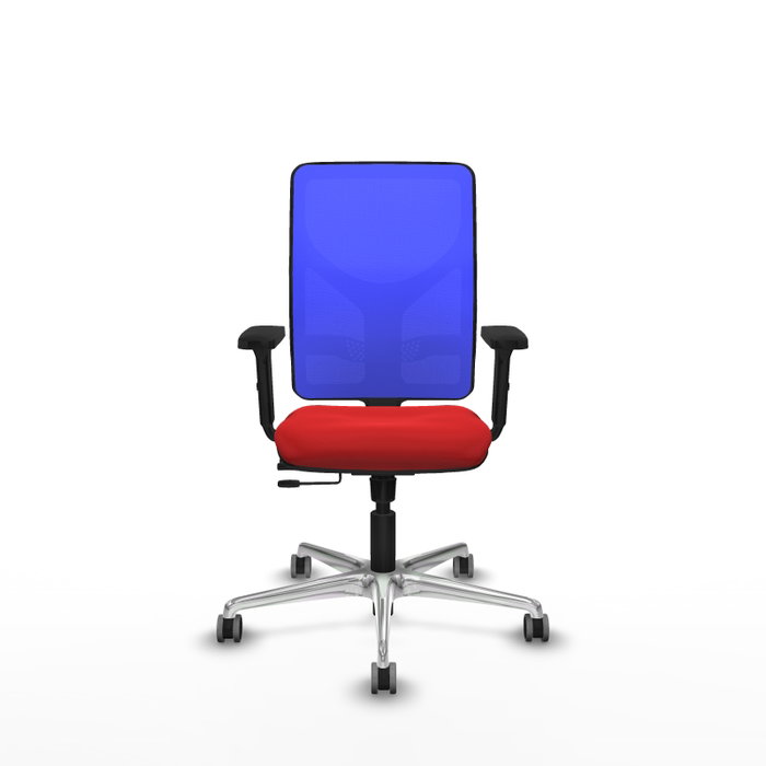 PIQUERAS Y CRESPO Silla de oficina Motilla con mecanismo Sincro/Traslack Rojo y Azul PIQUERAS Y CRESPO Silla de oficina Motilla con mecanismo Sincro/Traslack Rojo y Azul