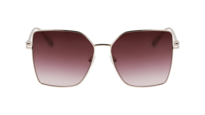 Longchamp LO173S-727 Gafas de sol para mujer con cristal amarillo y acabado dorado