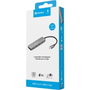 Sandberg Hub USB-C a 4 Puertos USB-C, Expansor de Puerto con Velocidad de Datos de hasta 10 Gbps